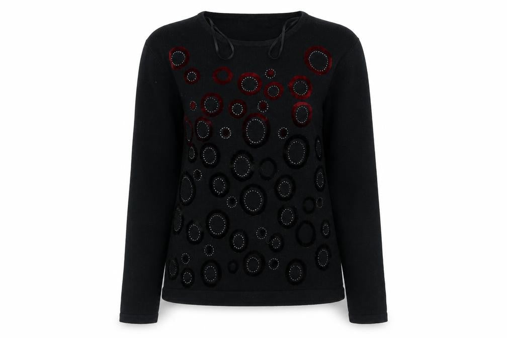 Just Elegance Womens Black   Pullover Jumper Size S
