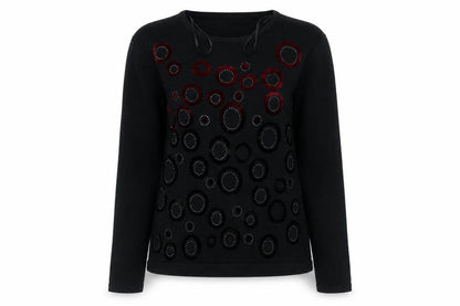 Just Elegance Womens Black   Pullover Jumper Size S