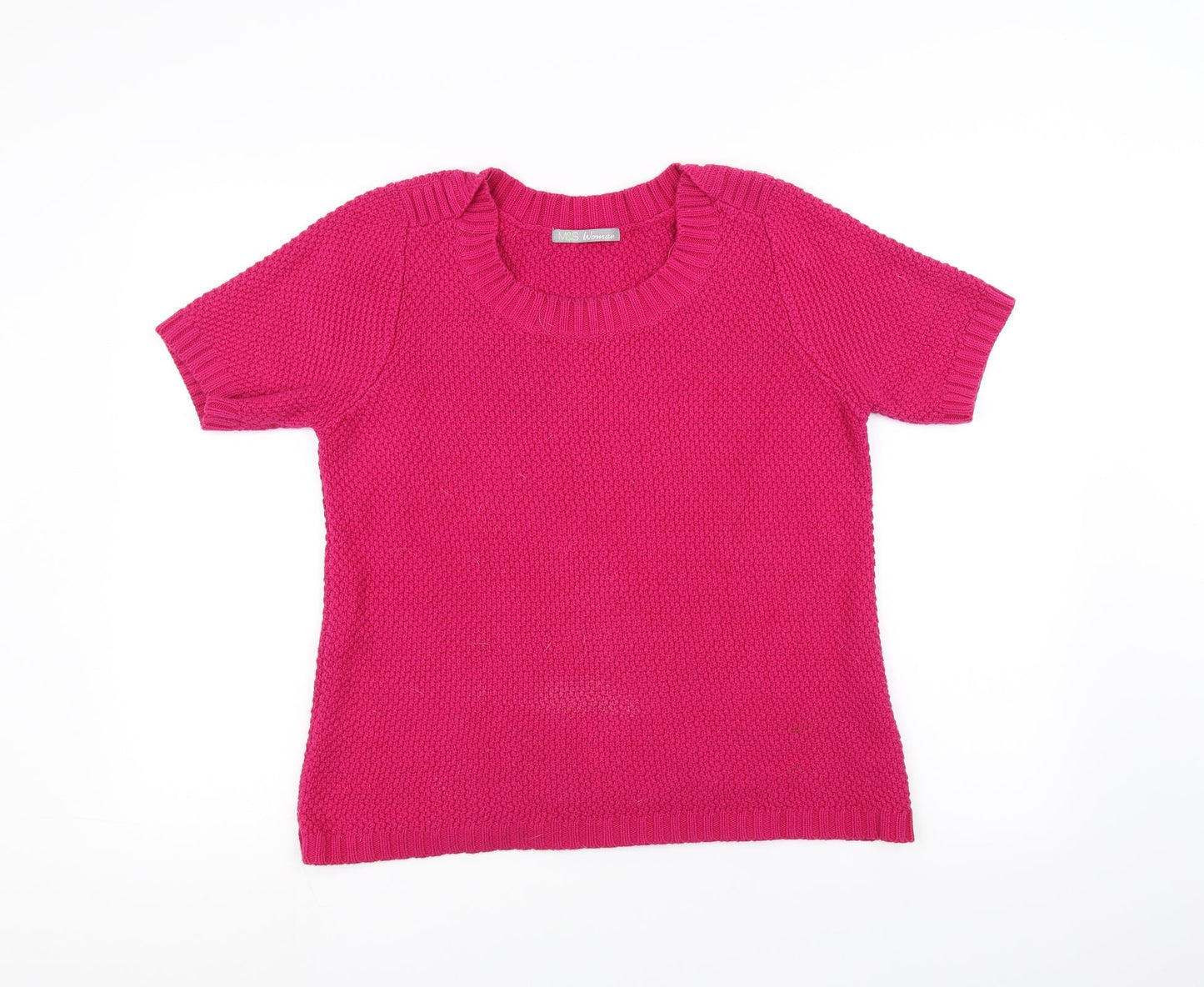Marks and Spencer Womens Pink  Knit Pullover Jumper Size 12