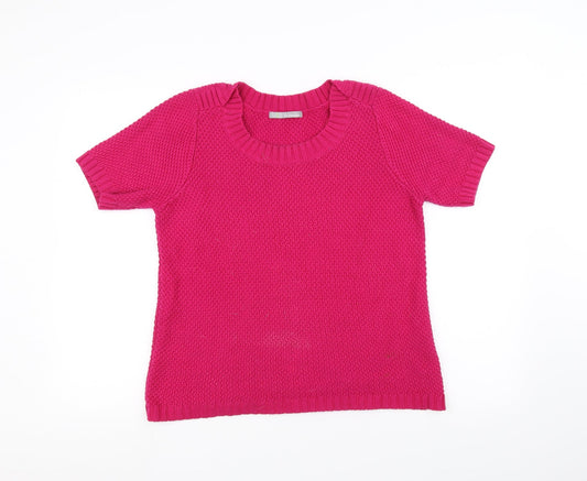 Marks and Spencer Womens Pink  Knit Pullover Jumper Size 12