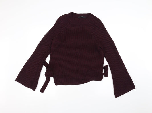 George Womens Purple  Knit Pullover Jumper Size 10