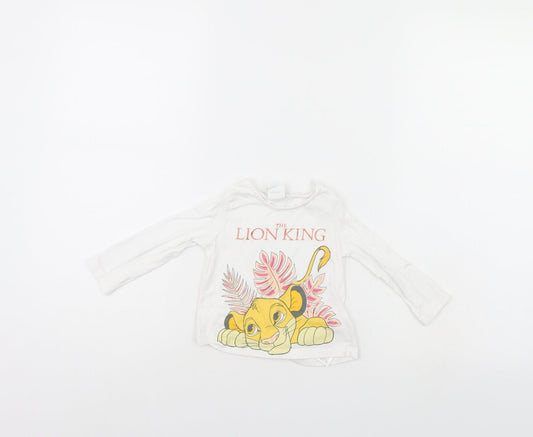 Disney Girls White   Basic Casual Size 6-9 Months  - Lion King