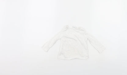 Back view of Disney girls’ white basic casual, size 6-9, months - lion king