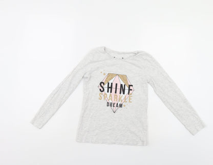Front view of Primark girls’ grey basic casual, size 9-10, years