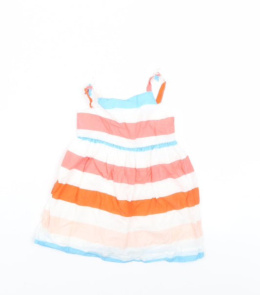 Mini Club Girls Multicoloured Striped  Tank Dress  Size 12-18 Months