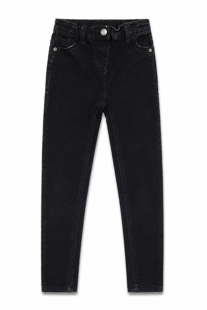TU Girls Black  Denim Tapered Jeans Size 9 Years