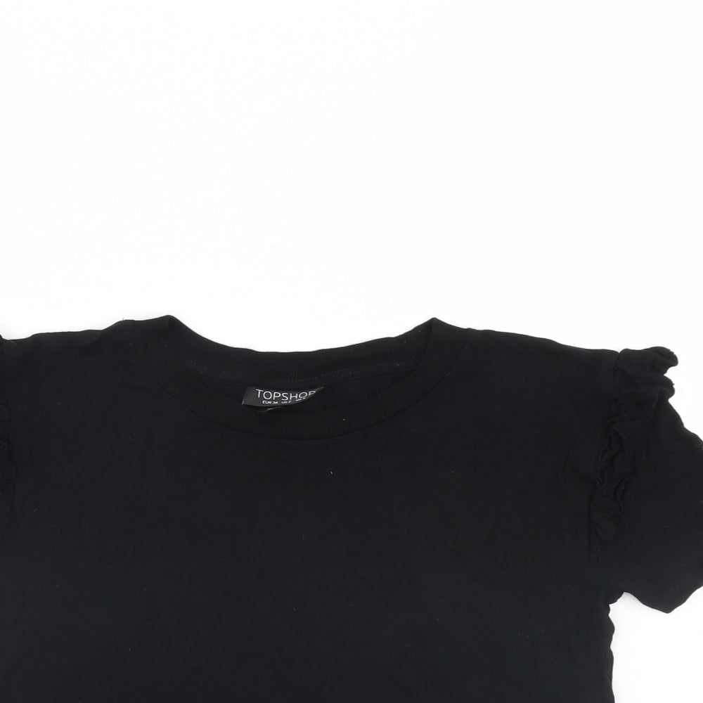 Top Shop Womens Black   Basic T-Shirt Size 6