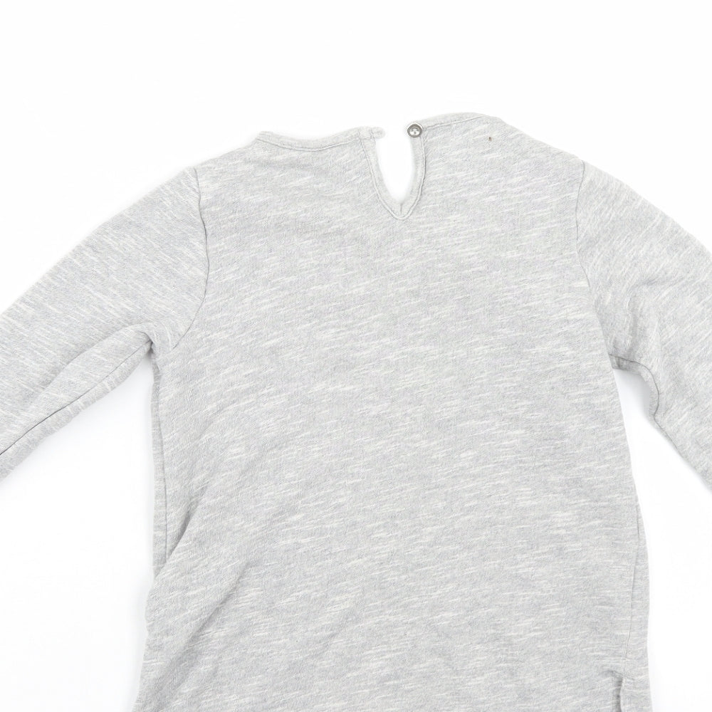 TU Girls Grey   Pullover Sweatshirt Size 7 Years
