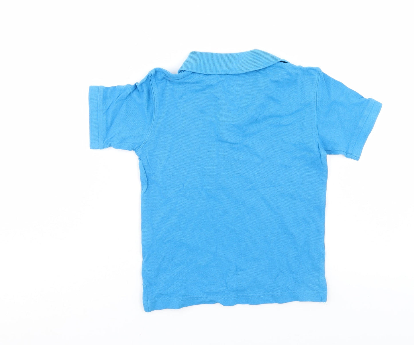 Preworn Boys Blue   Basic Polo Size 5-6 Years