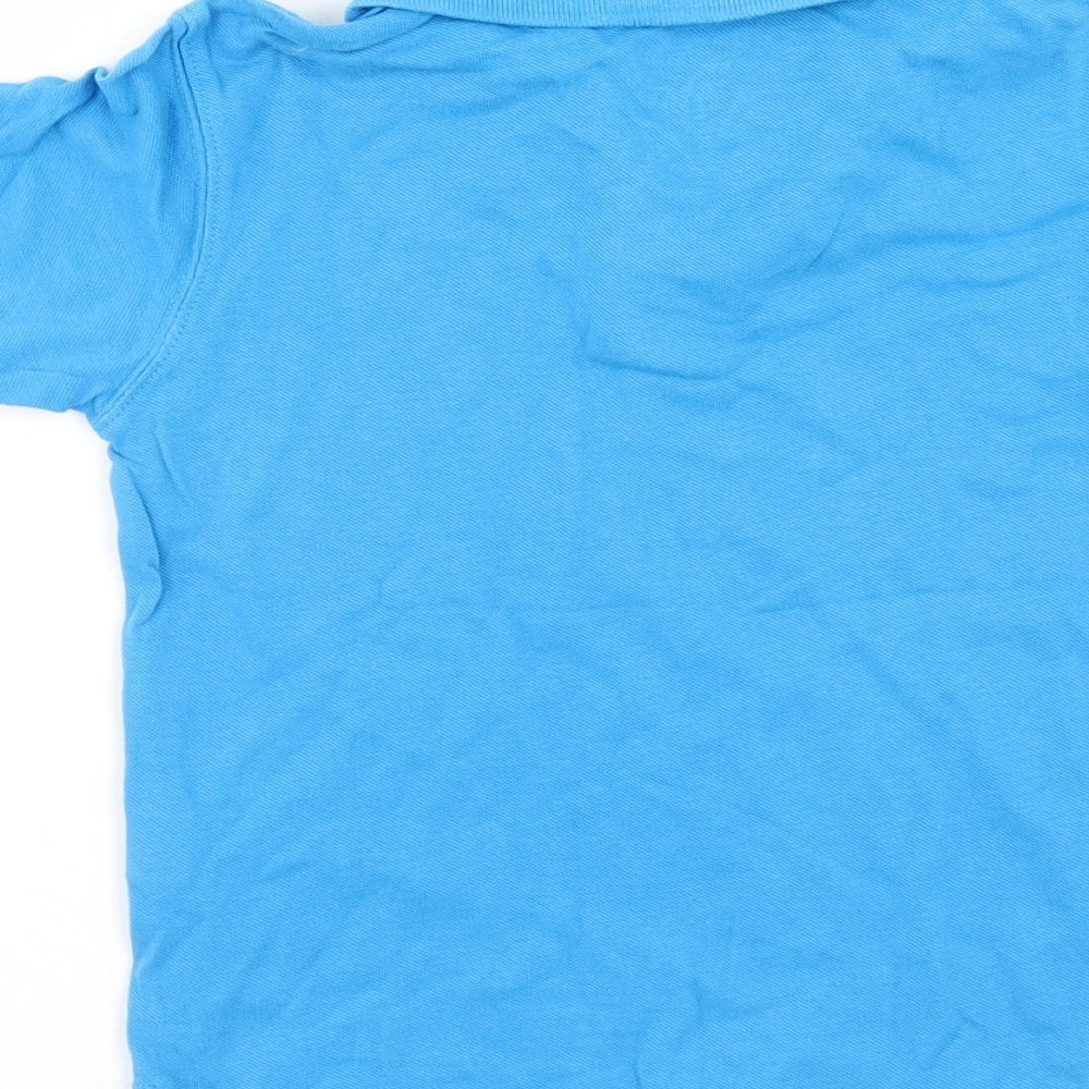 Preworn Boys Blue   Basic Polo Size 5-6 Years