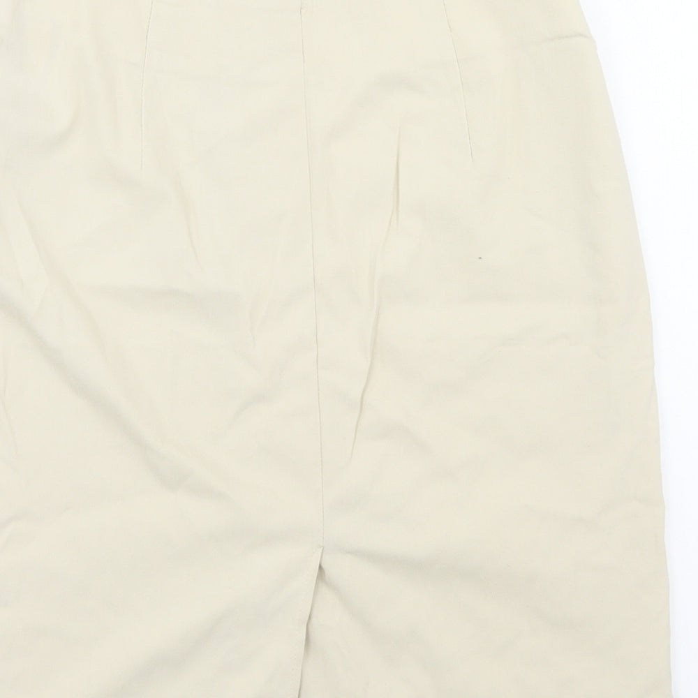 Marks and Spencer Womens Ivory   A-Line Skirt Size 10