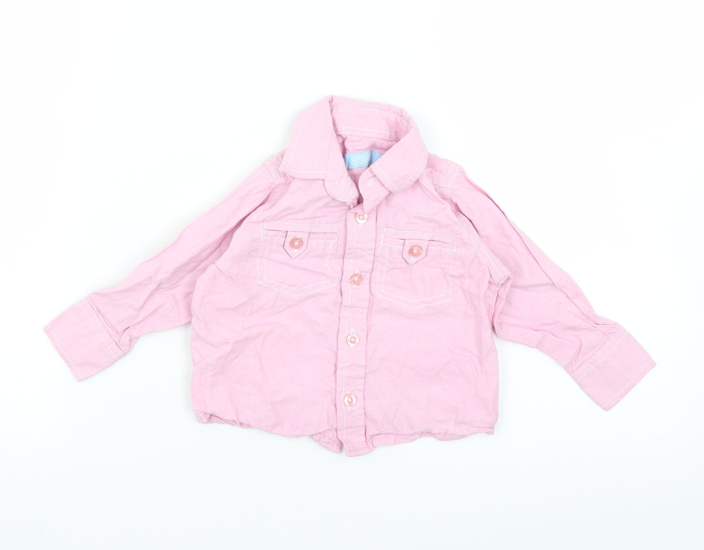 Rebel Girls Pink   Basic Button-Up Size 9-12 Months