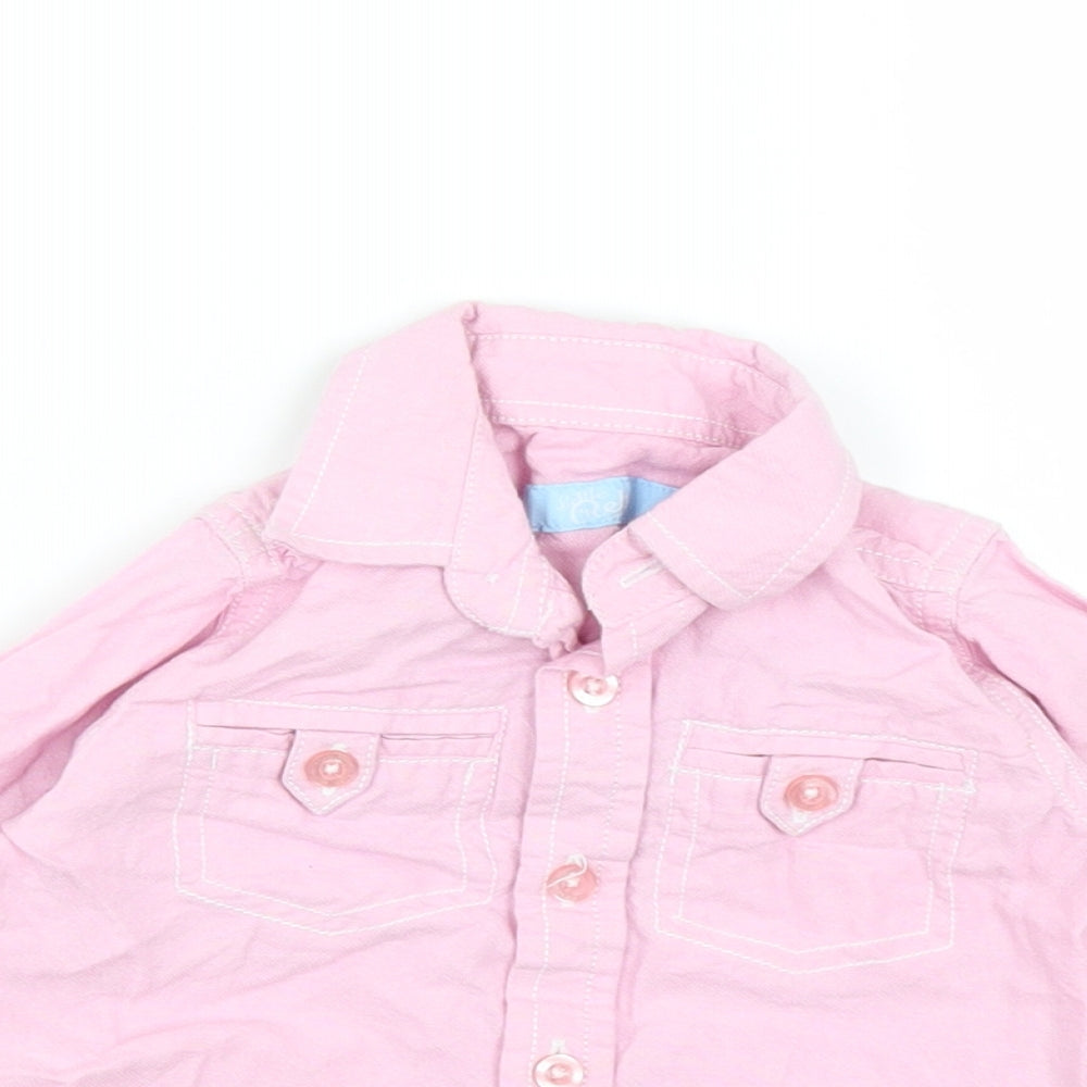 Rebel Girls Pink   Basic Button-Up Size 9-12 Months