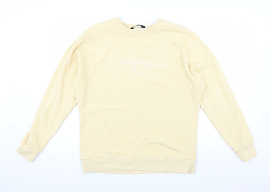 F&F Womens Yellow   Pullover Jumper Size 10