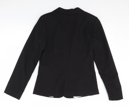 Back view of Atmosphere women’s black jacket suit jacket, size UK 10