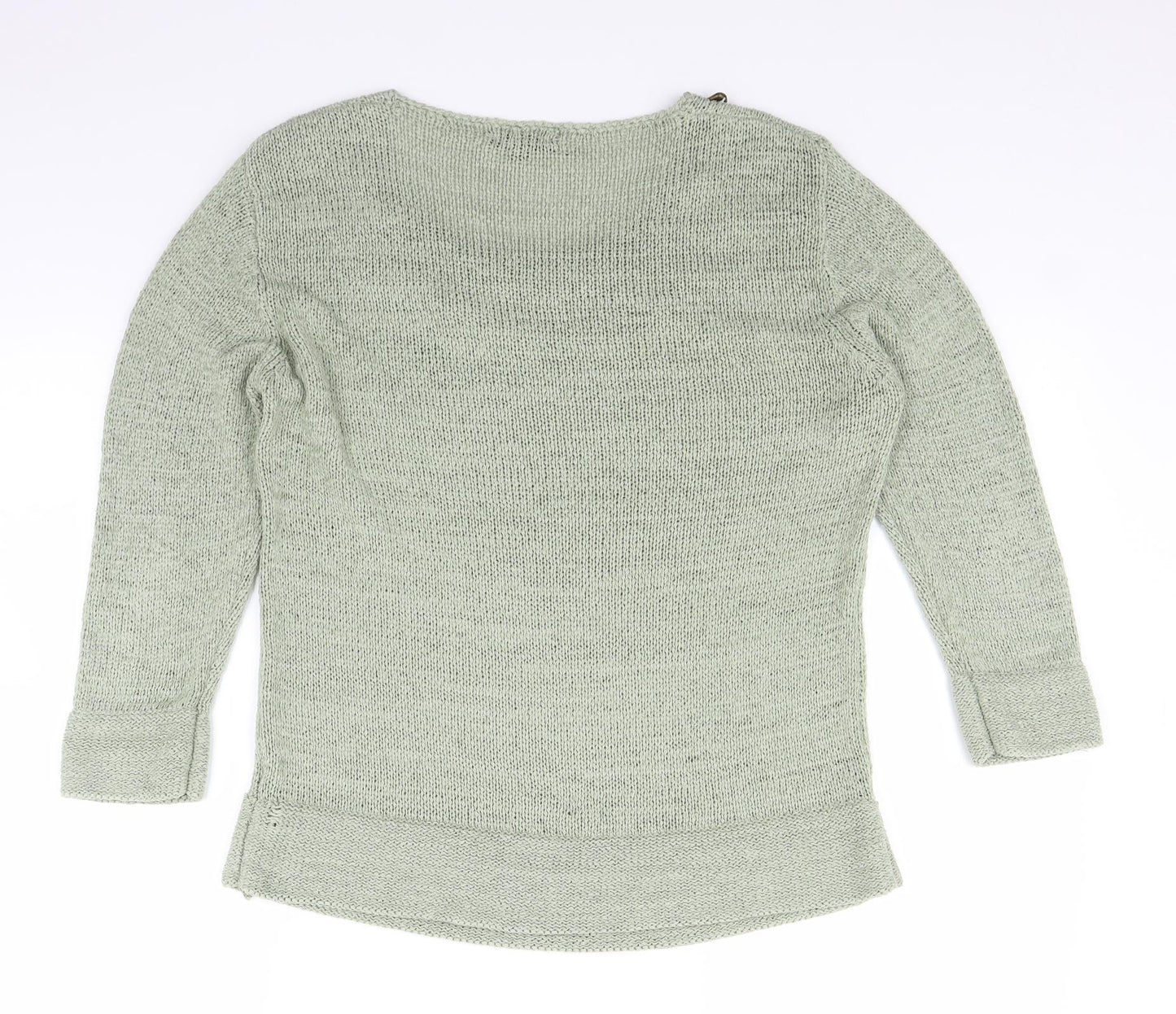 Touch Womens Green  Knit Pullover Jumper Size M
