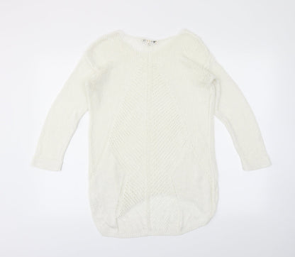 Next Womens Ivory   Tunic Jumper Size 10