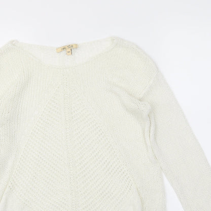 Next Womens Ivory   Tunic Jumper Size 10