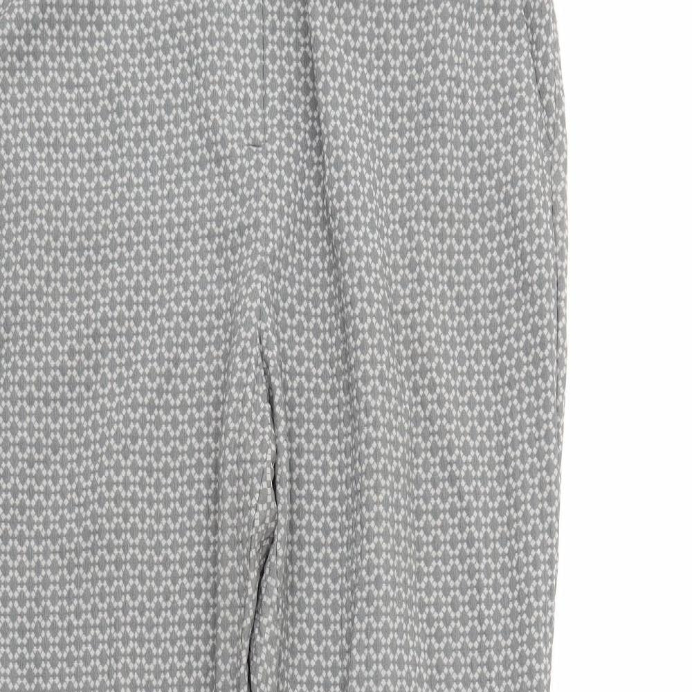 M&s Womens Grey   Trousers  Size 16 L28 in