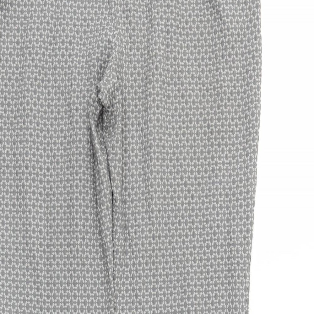 M&s Womens Grey   Trousers  Size 16 L28 in