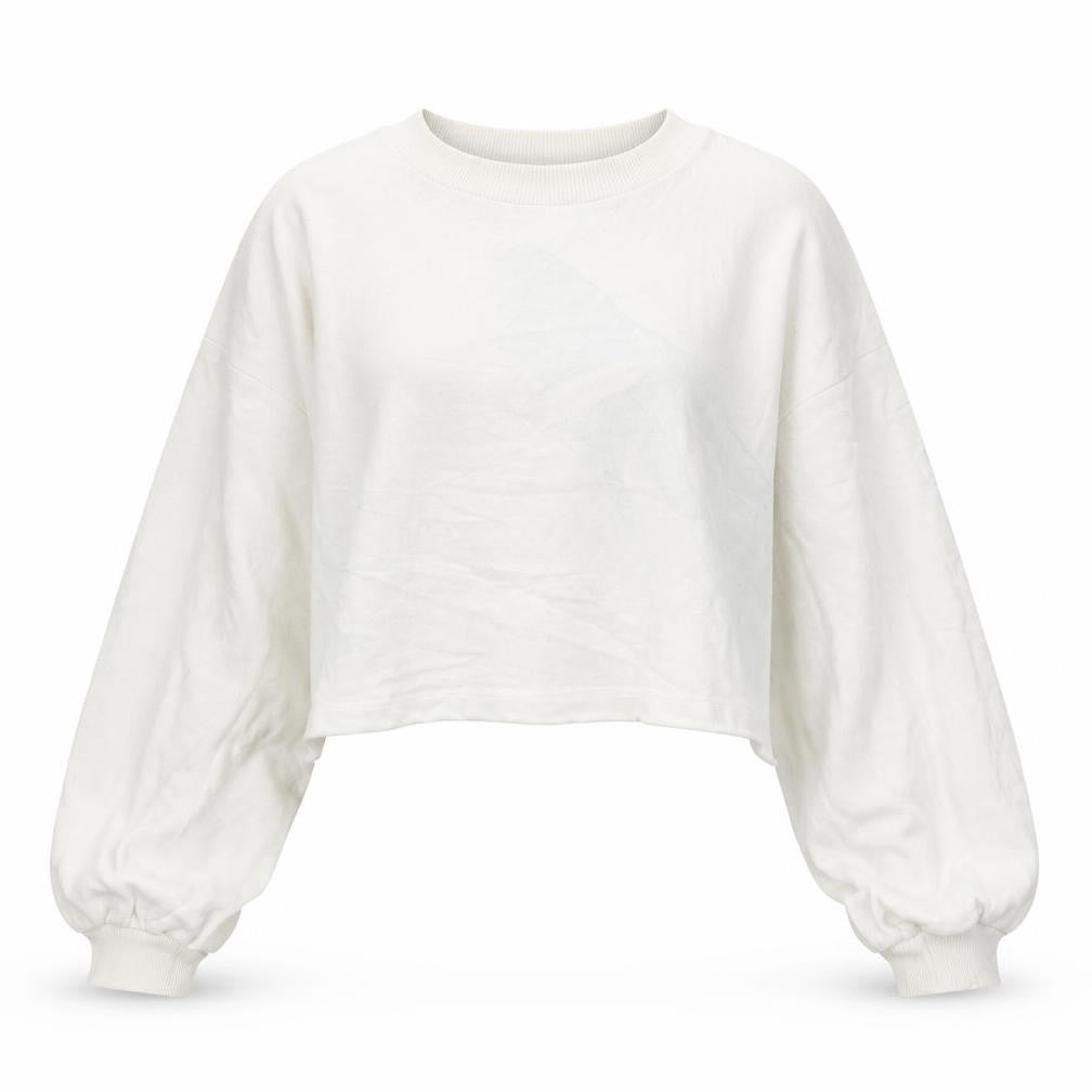 Bershka Womens White   Pullover Jumper Size L