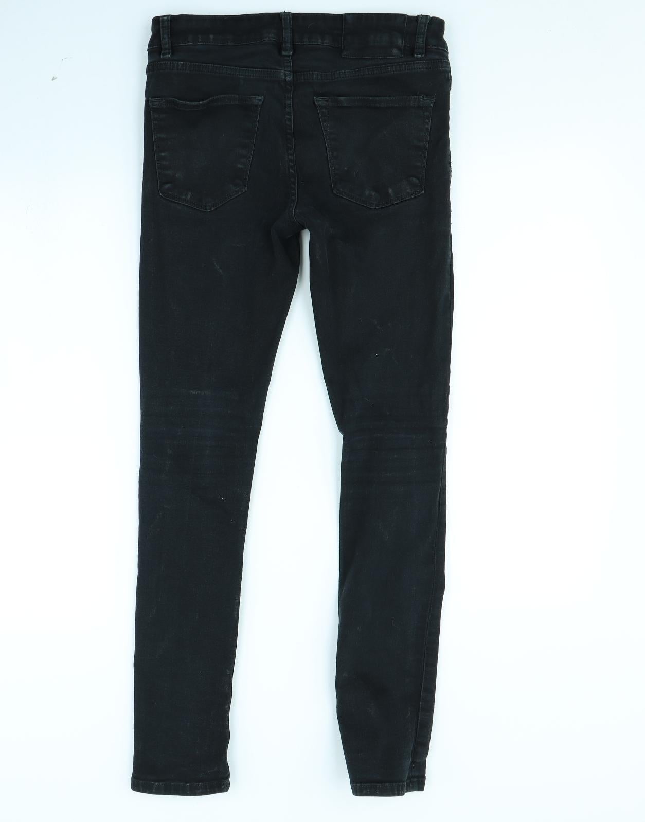 Preworn Womens Black   Skinny Jeans Size 28 in L30 in