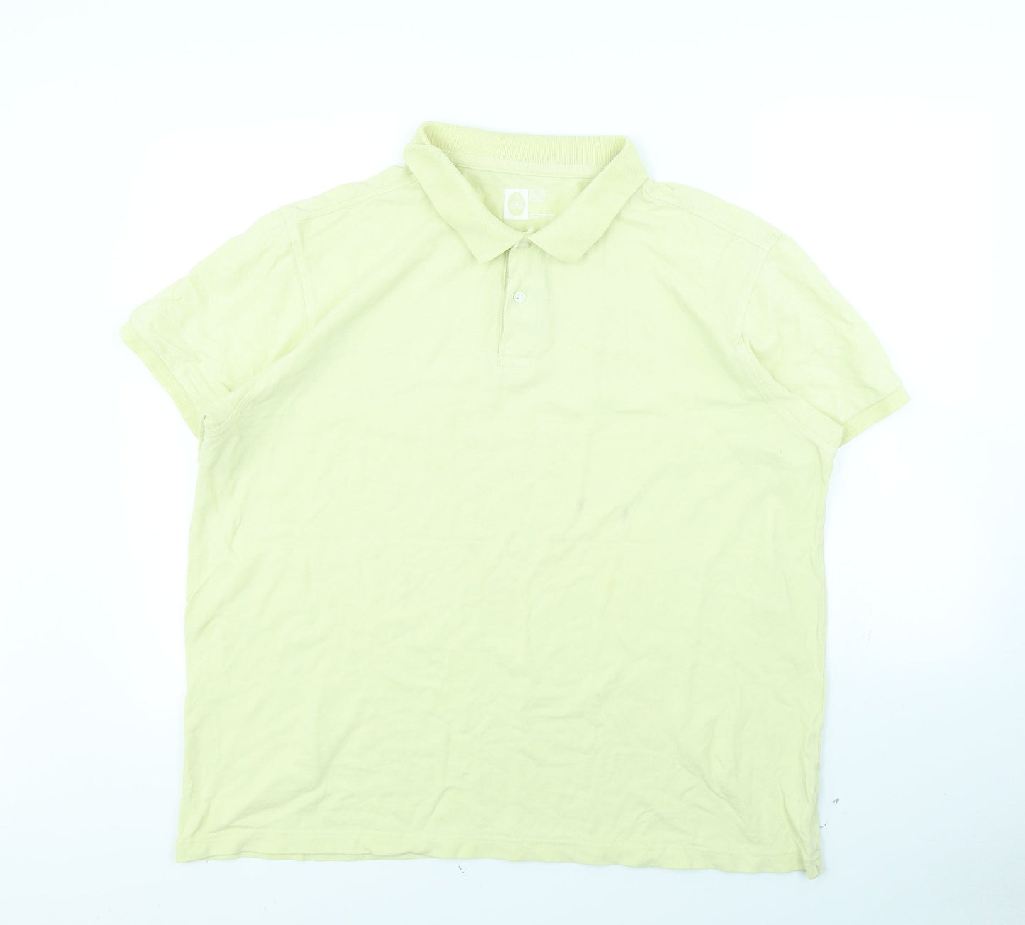 Pique Polo Mens Yellow    Polo Size 2XL