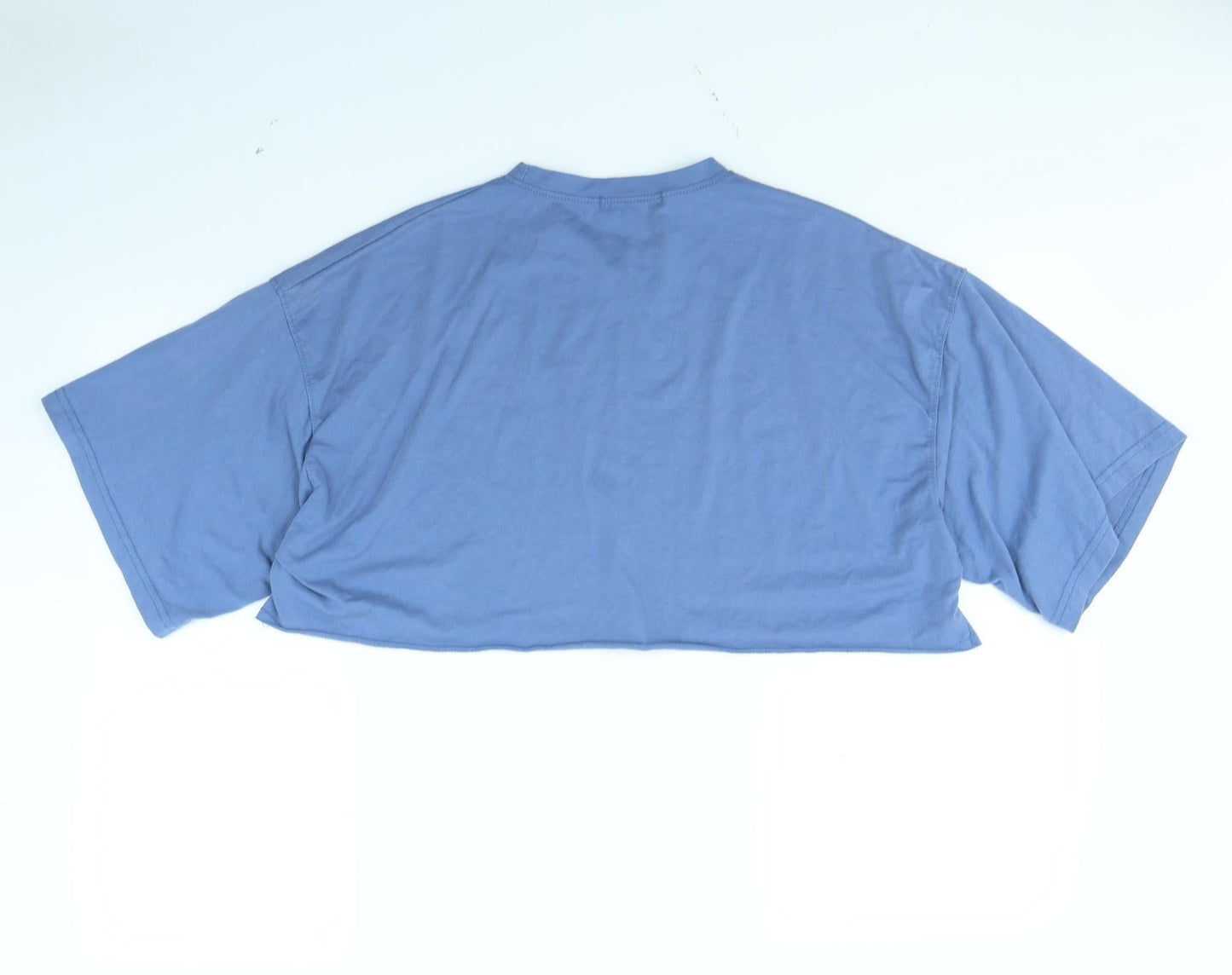 Missguided Womens Blue   Cropped T-Shirt Size 8