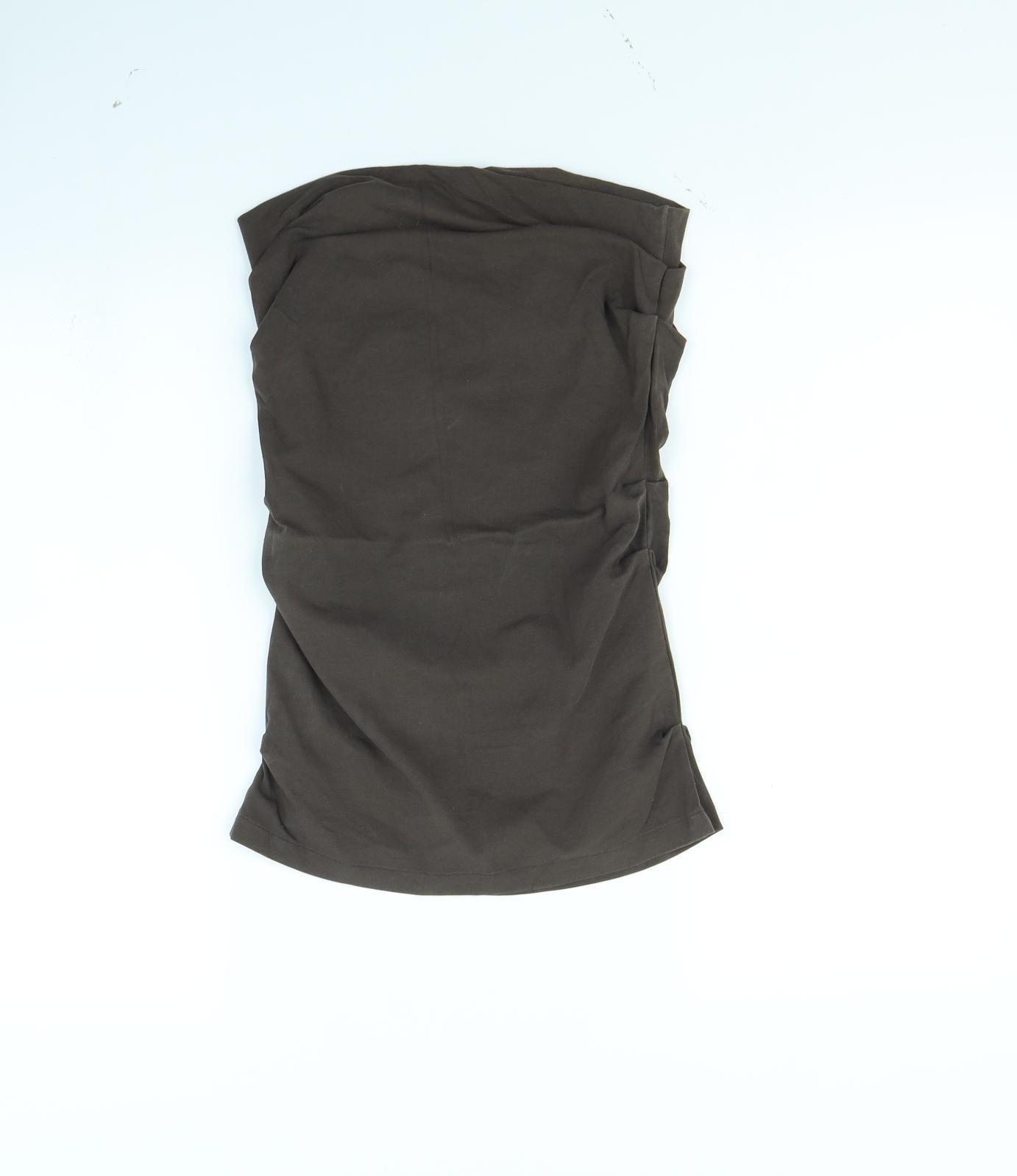 United Colors of Benetton Womens Brown   Peasant Skirt Size 26