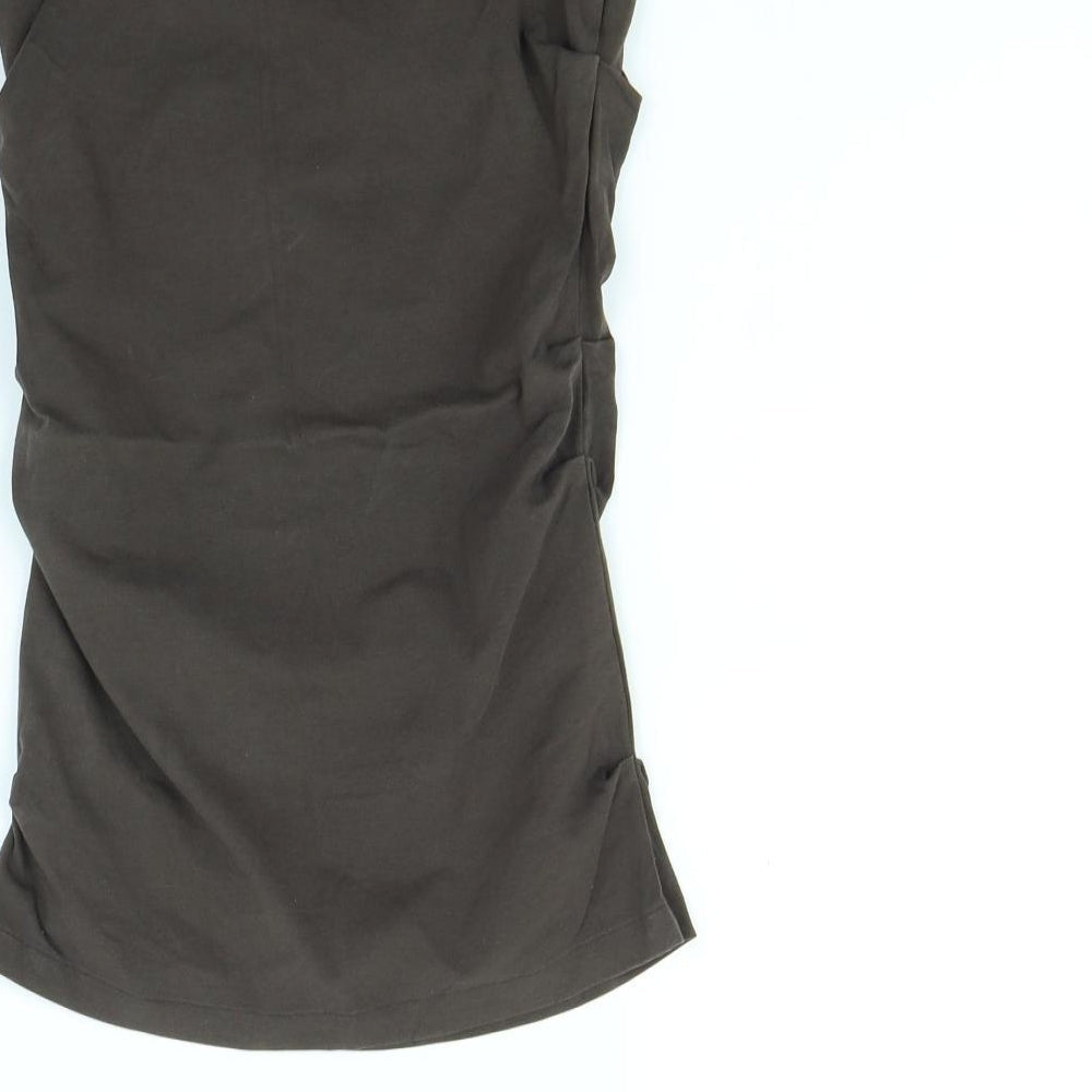 United Colors of Benetton Womens Brown   Peasant Skirt Size 26