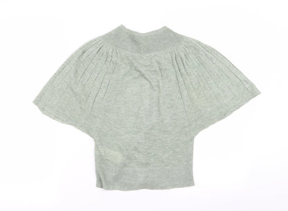 Back view of Atmosphere women’s green basic blouse, size UK 8
