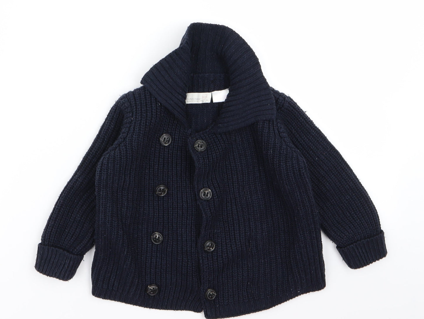Preworn Boys Black   Jacket  Size 6 Years