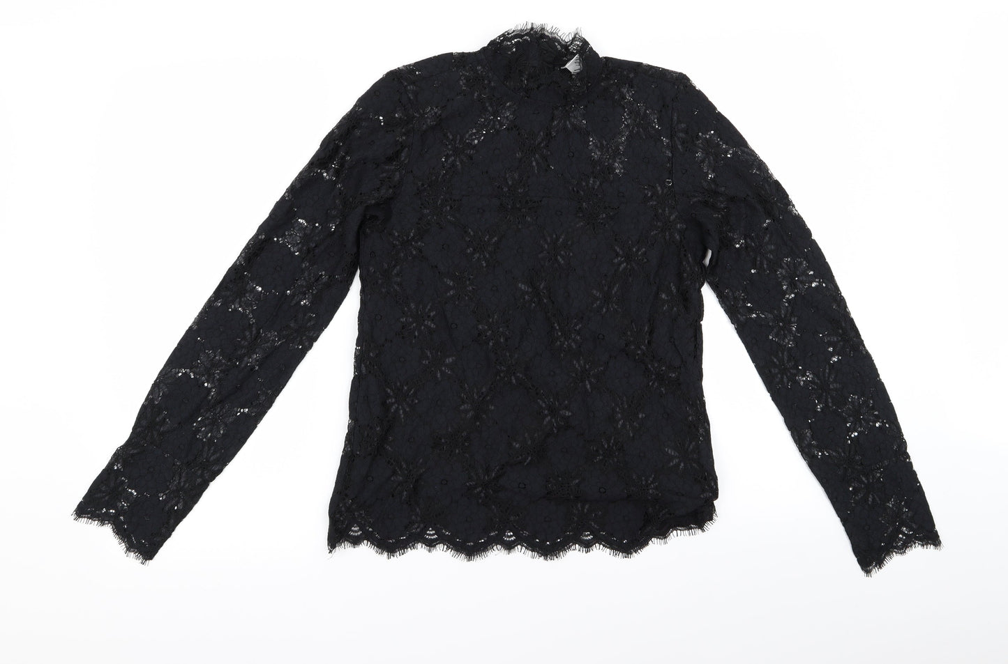 Preworn Womens Black   Basic Blouse Size XS