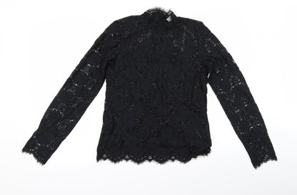 Preworn Womens Black   Basic Blouse Size XS