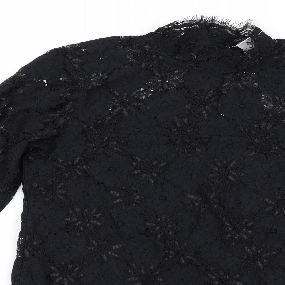 Preworn Womens Black   Basic Blouse Size XS