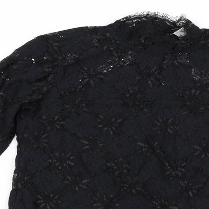 Preworn Womens Black   Basic Blouse Size XS