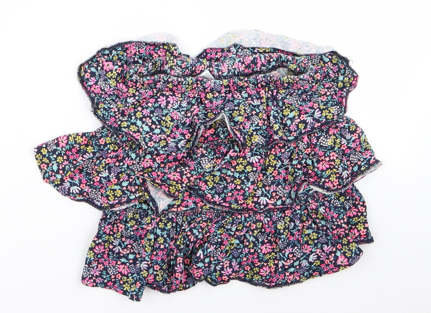 H&M Womens Multicoloured Floral Rayon Flare Set Size 14