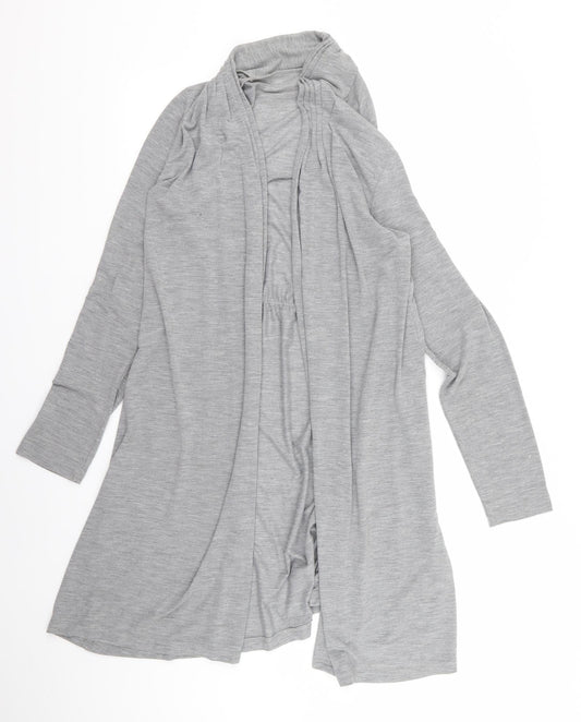 M&Co Womens Grey   Cardigan Jumper Size 6