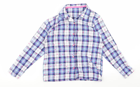 George Girls Blue   Basic Button-Up Size 8 Years