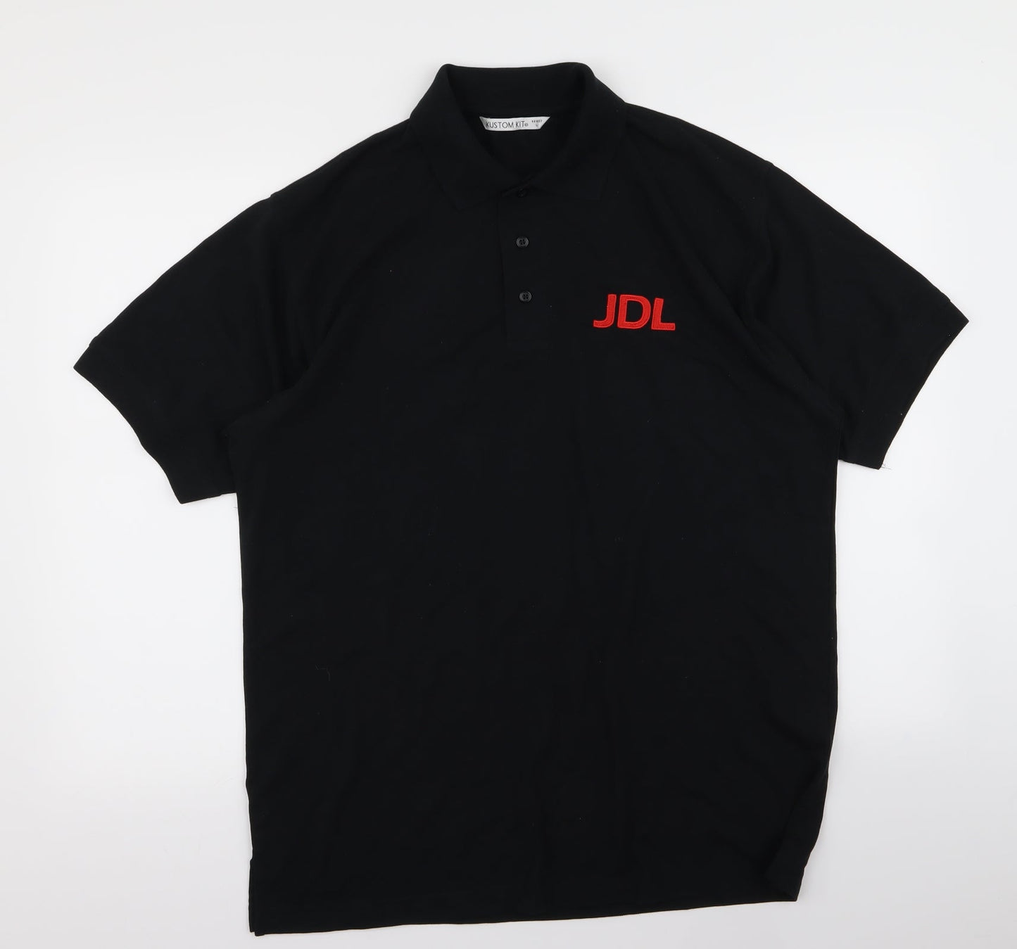 Kustom Kit Mens Black    Polo Size L