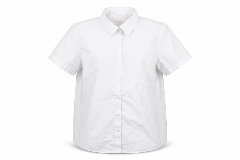 George Girls White  Rayon Basic Button-Up Size 12 Years