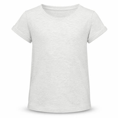 Front view of George girls’ grey basic t-shirt, size 6, years
