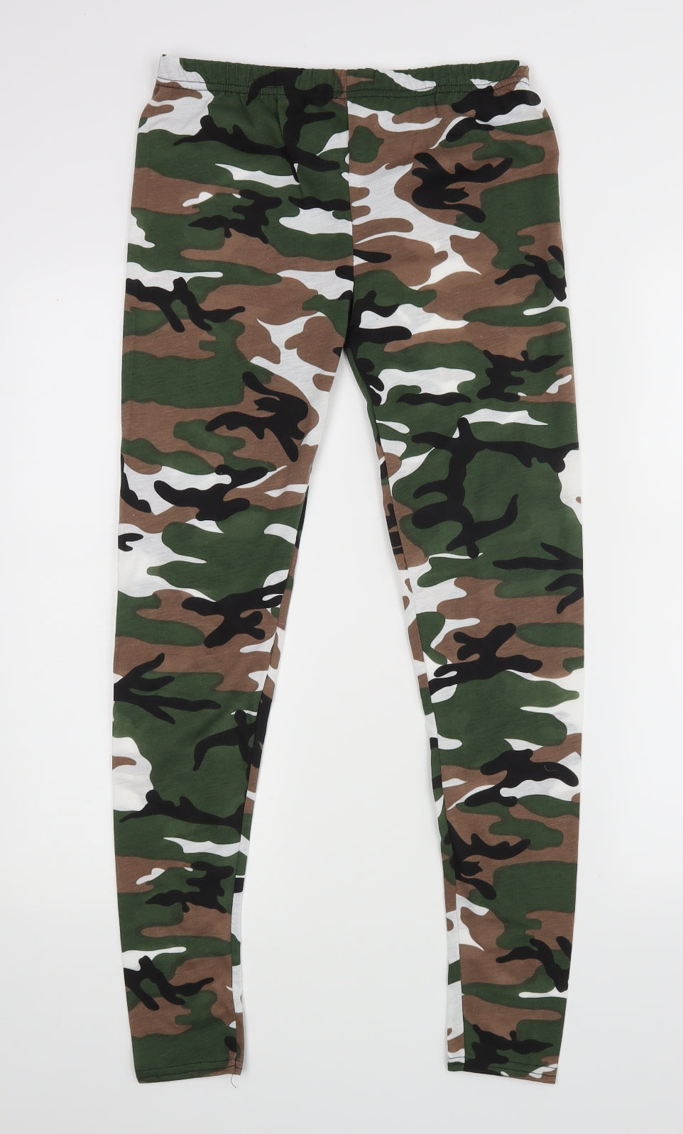 Preworn Womens Green Camouflage   Leggings  L27 in