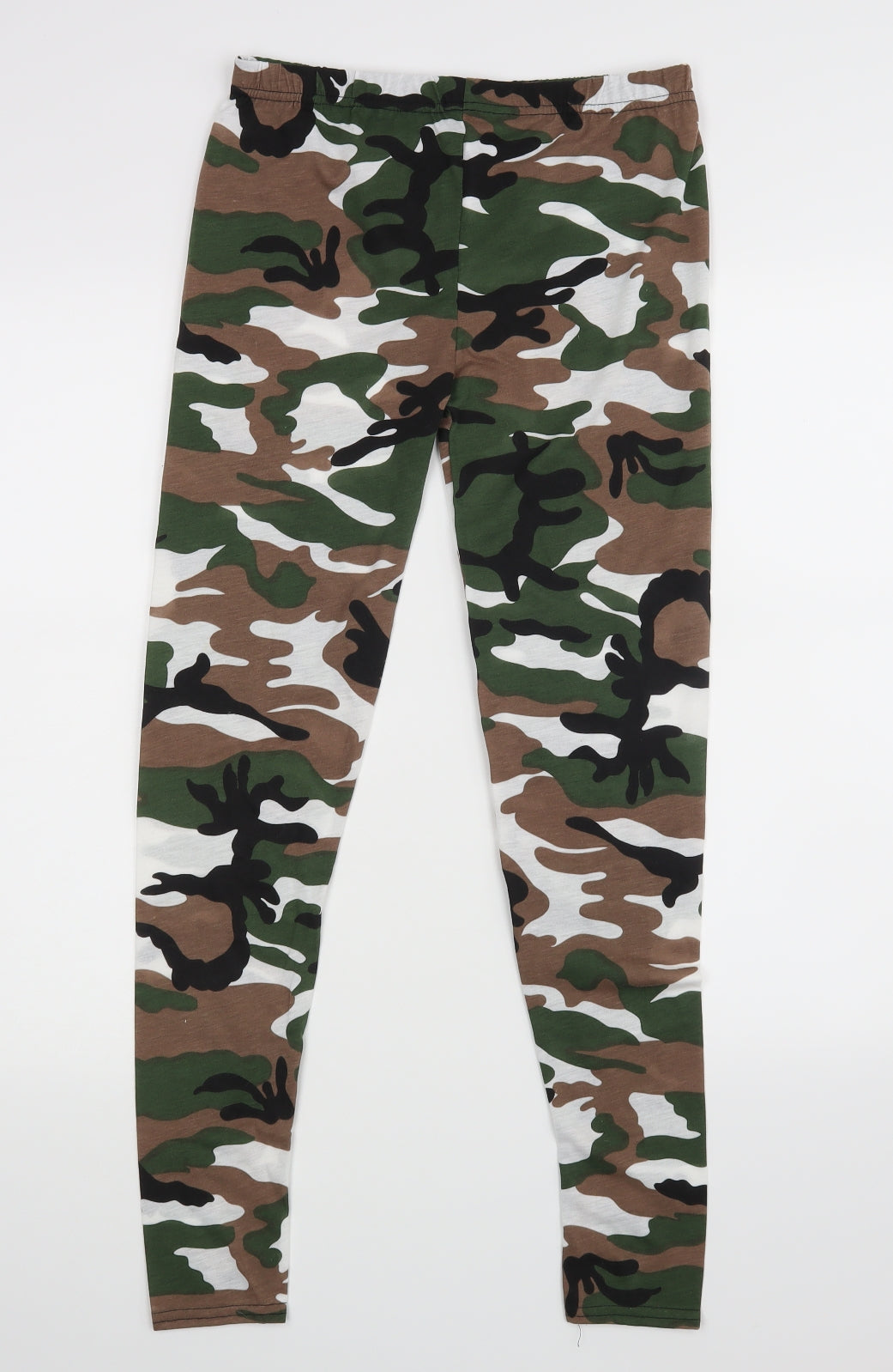Preworn Womens Green Camouflage   Leggings  L27 in