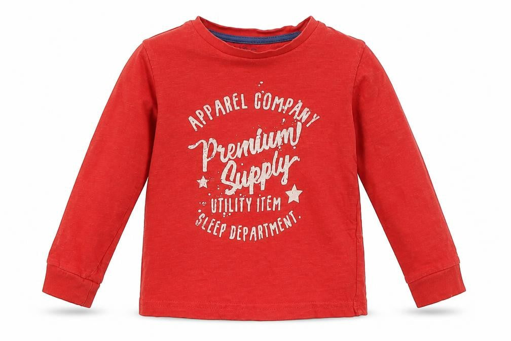 Marks & Spencer Boys Red   Basic T-Shirt Size 3-4 Years