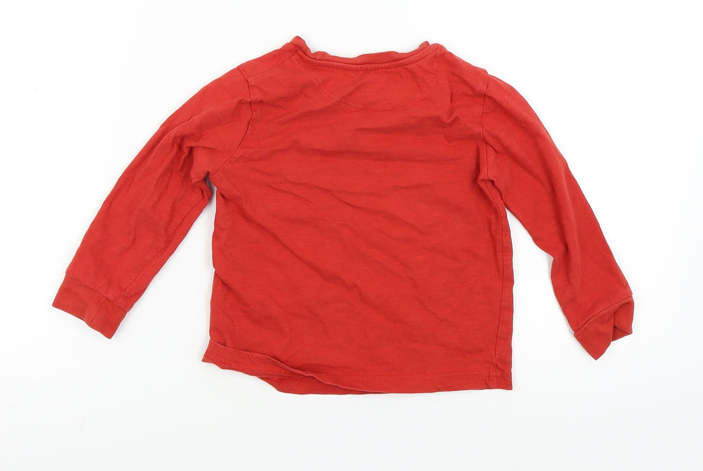 M&S Boys Red   Basic T-Shirt Size 3-4 Years