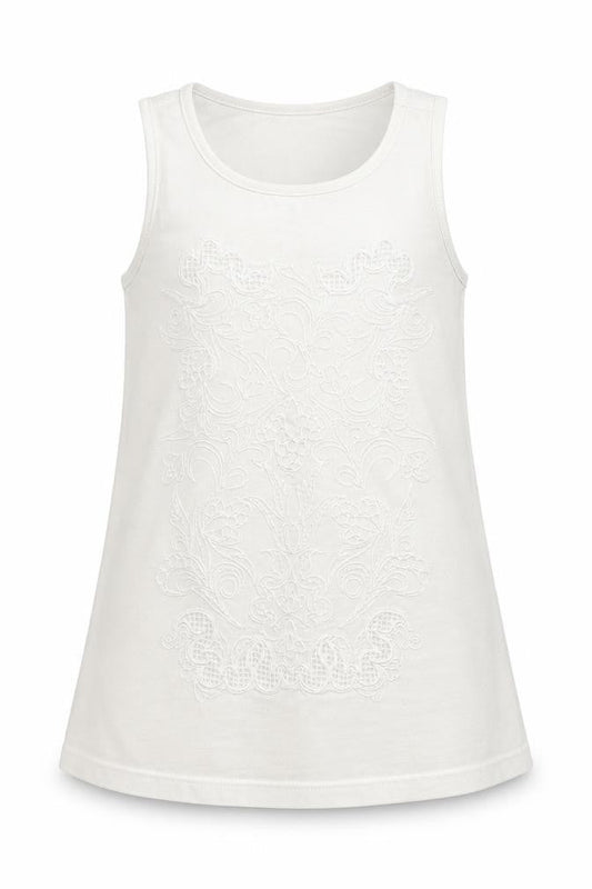 F&F Girls White   Basic T-Shirt Size 7-8 Years