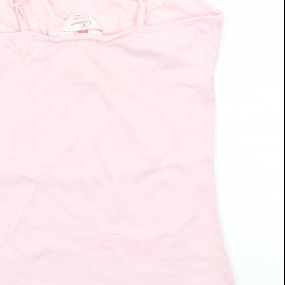 Secret Obsessions Womens Pink   Basic Tank Size 12