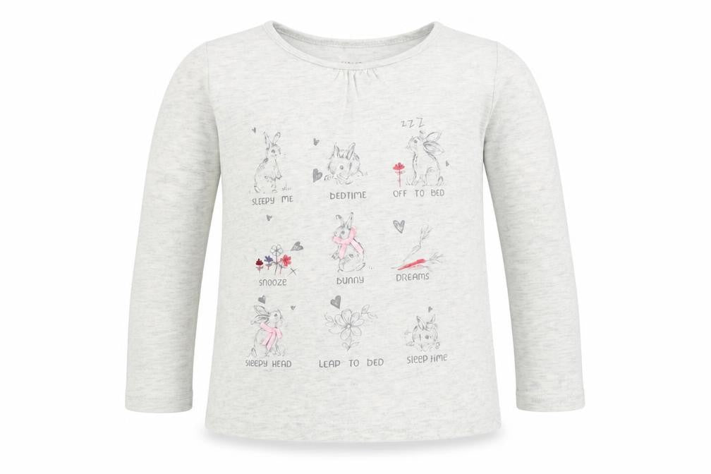 NEXT Baby Grey   Basic T-Shirt Size 12-18 Months  - bunny