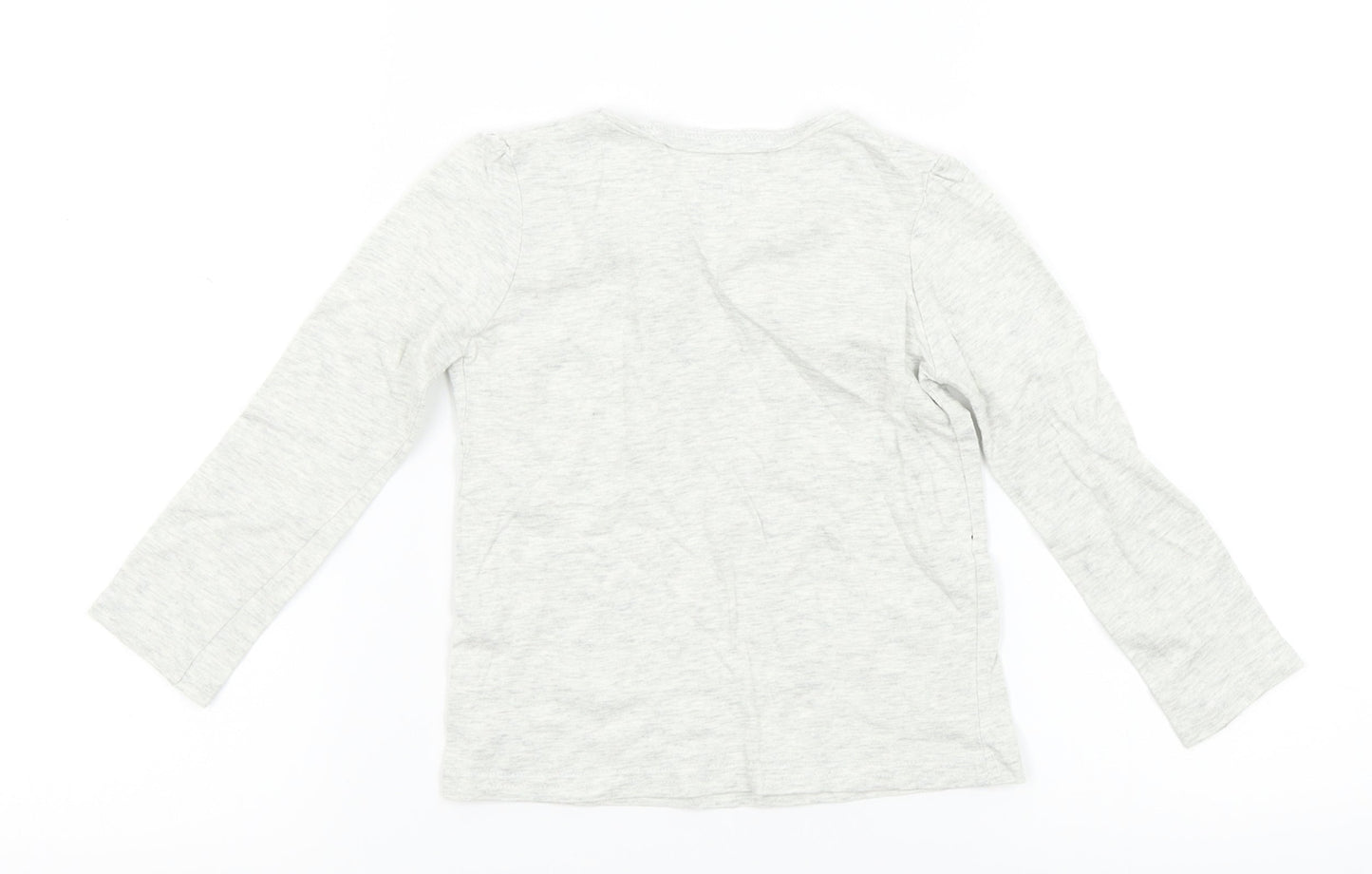 NEXT Baby Grey   Basic T-Shirt Size 12-18 Months  - bunny